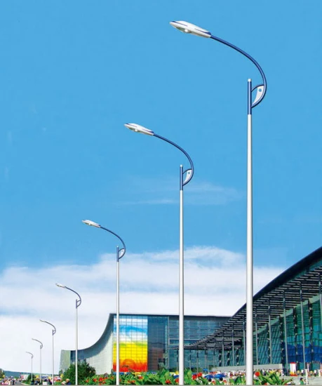 Palo per lampione solare in alluminio/acciaio inossidabile/galvanizzato da 10 m 12 m