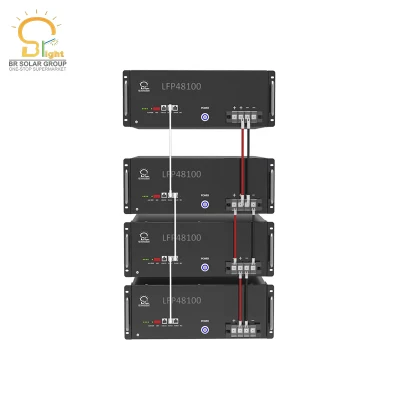 Batteria solare ricaricabile agli ioni di litio 48V 100ah LiFePO4 approvata CE con sistema solare BMS per accumulo di energia solare/eolica